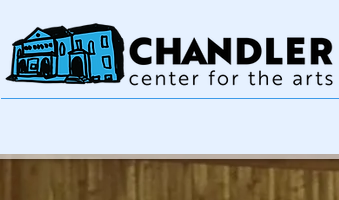 screenshot of Chandler Center for the Arts home page